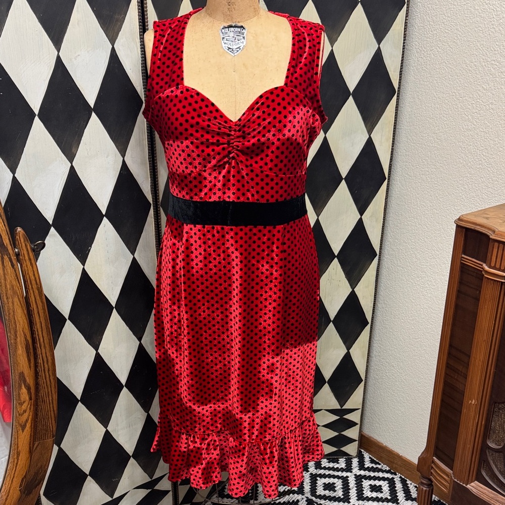NWT Sourpuss Polkadot Wiggle Dress